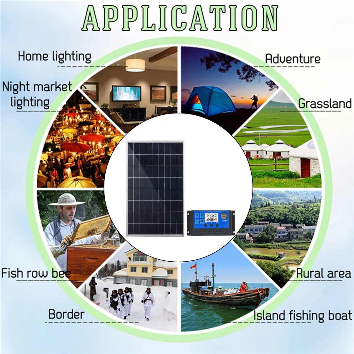 300W-600W-Solar-Panel-Kit-Set-Portable-with-Alligator-Clip-IP65-Water-Resistance-for-Home-Indoor-3