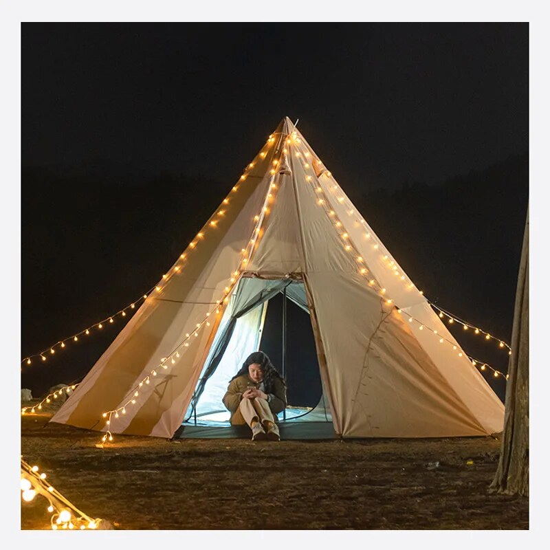 450-450cm-Large-Space-Pyramid-Tent-Family-Camping-Tent-Windproof-Outdoor-Picnic-Backpacking-Tourist-Double-Tents-2