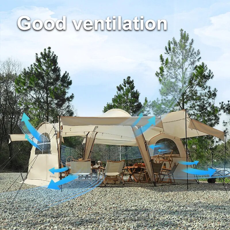HOMFUL-Glamping-Tunnel-tent-Camping-Waterproof-One-Bed-Room-And-One-Living-Room-Outdoor-Family-Shelter-3