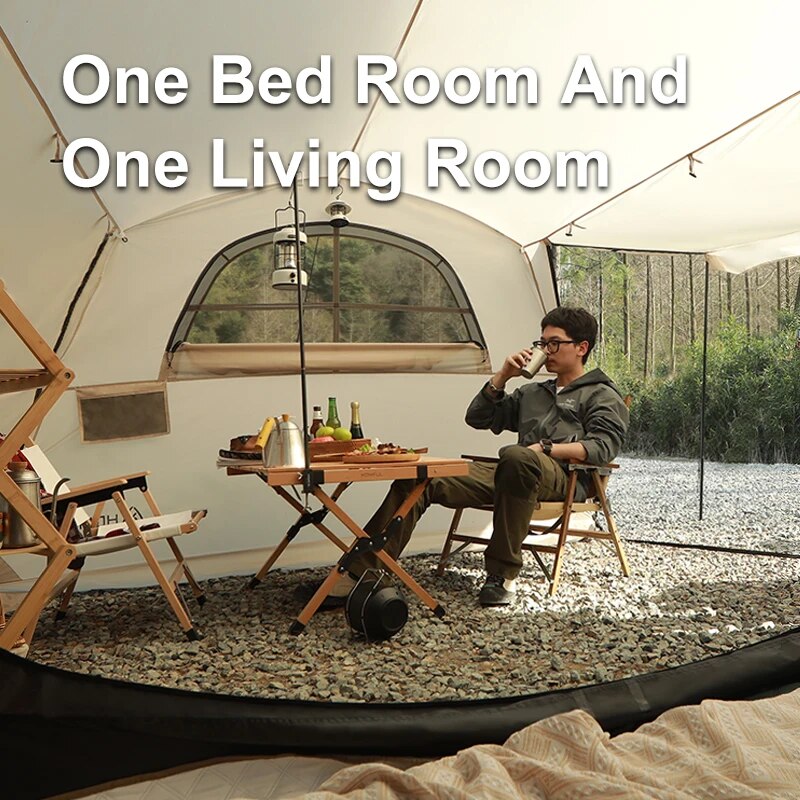 HOMFUL-Glamping-Tunnel-tent-Camping-Waterproof-One-Bed-Room-And-One-Living-Room-Outdoor-Family-Shelter-5