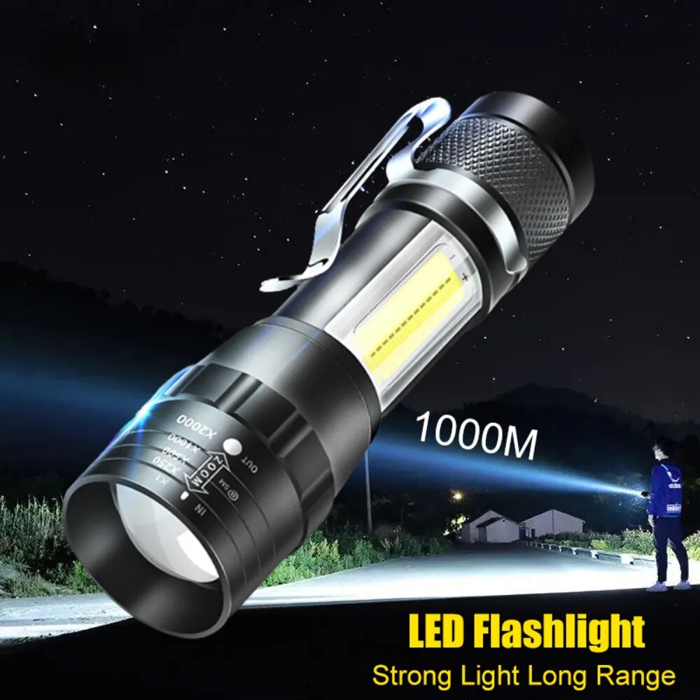 Mini-Torch-LED-Flashlight-Portable-USB-Charging-Flashlight-Outdoor-Camping-Strong-Lamp-Lantern-Waterproof-Tactical-Flashlight