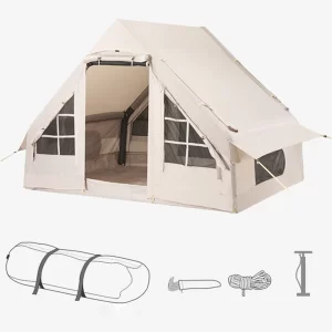 3-8 Persons Family Park Beach Portable Waterproof Inflatable Tent Durable Oxford Outdoor Camping Fishing Hiking Backpacking Tent
