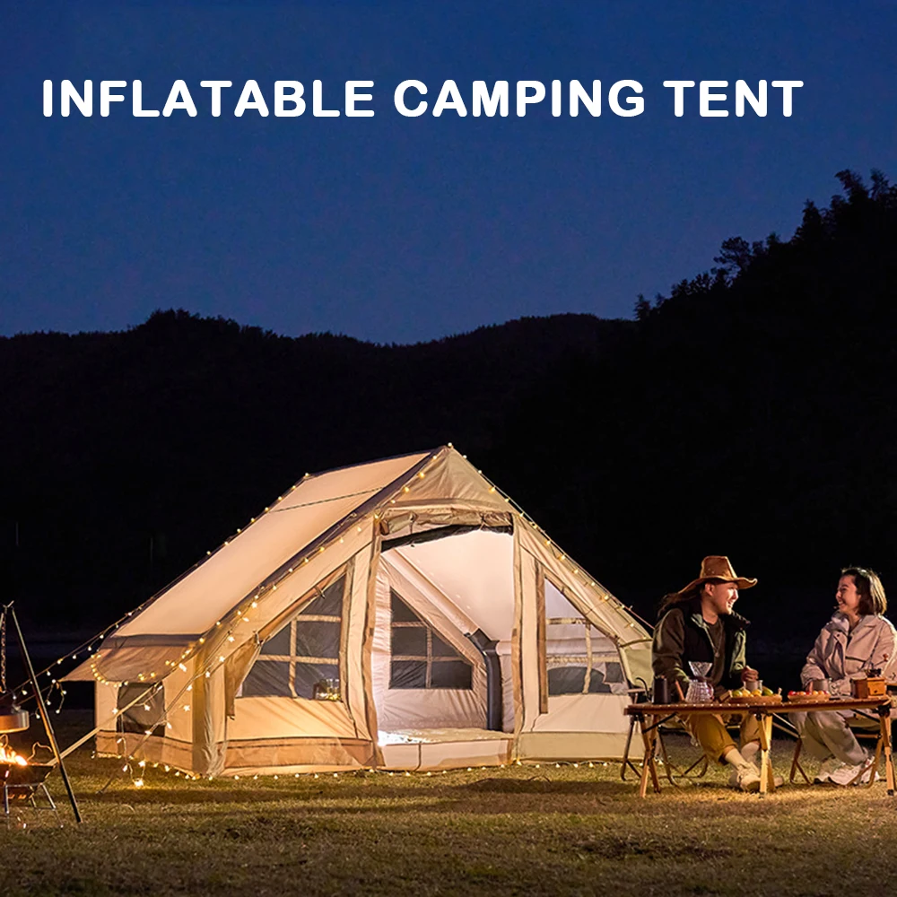 3-8-Persons-Family-Park-Beach-Portable-Waterproof-Inflatable-Tent-Durable-Oxford-Outdoor-Camping-Fishing-Hiking-5