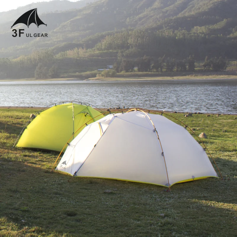 3F-UL-GEAR-Green-and-white-3-Season-4-Season-Camping-Tent-15D-Nylon-Fabic-Double-3
