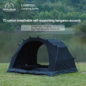 3F UL GEAR Outdoor TC Cotton Breathable Kangaro Tent 1-2 People Breathable Waterproof Camping Travel Inner Tent With Floor Mat