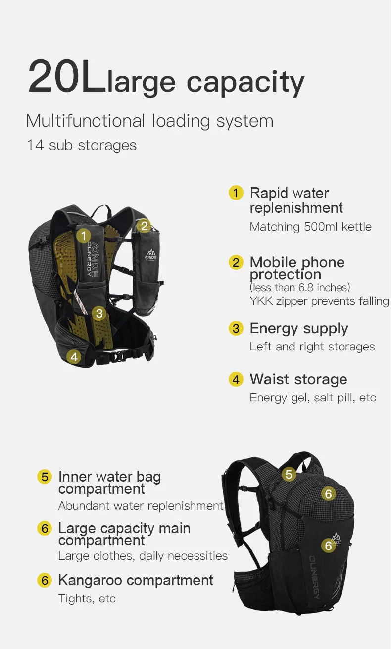 AONIJIE-20L-Large-Hiking-Running-Backpack-Daypack-Travel-Bags-For-Trekking-Climbing-Hiking-Running-Off-Road-5