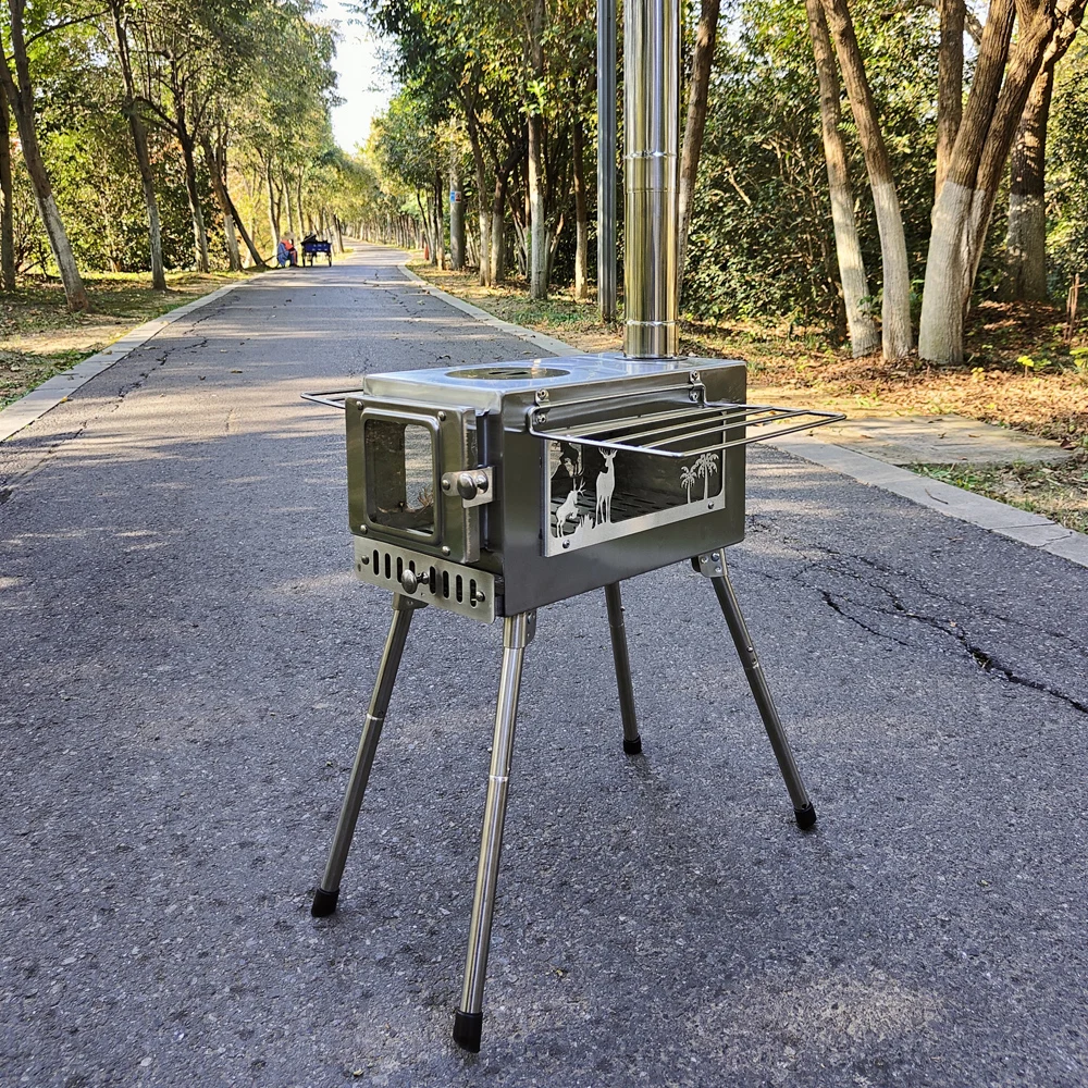 Camping-Firewood-Stove-Outdoor-Hot-Tent-Stove-Portable-Folding-Wood-Burning-Stove-New-Detachable-Chimney-Furnace