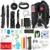 Emergency Survival Kit and First Aid Kit, Professional Survival Gear Tool with Tactical Molle Pouch and Emergency Tent
