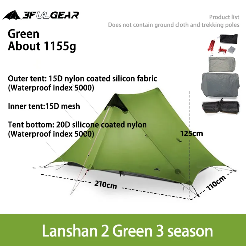 LanShan-2-3F-UL-GEAR-2-Person-1-Person-Outdoor-Ultralight-Camping-Tent-3-Season-4-3