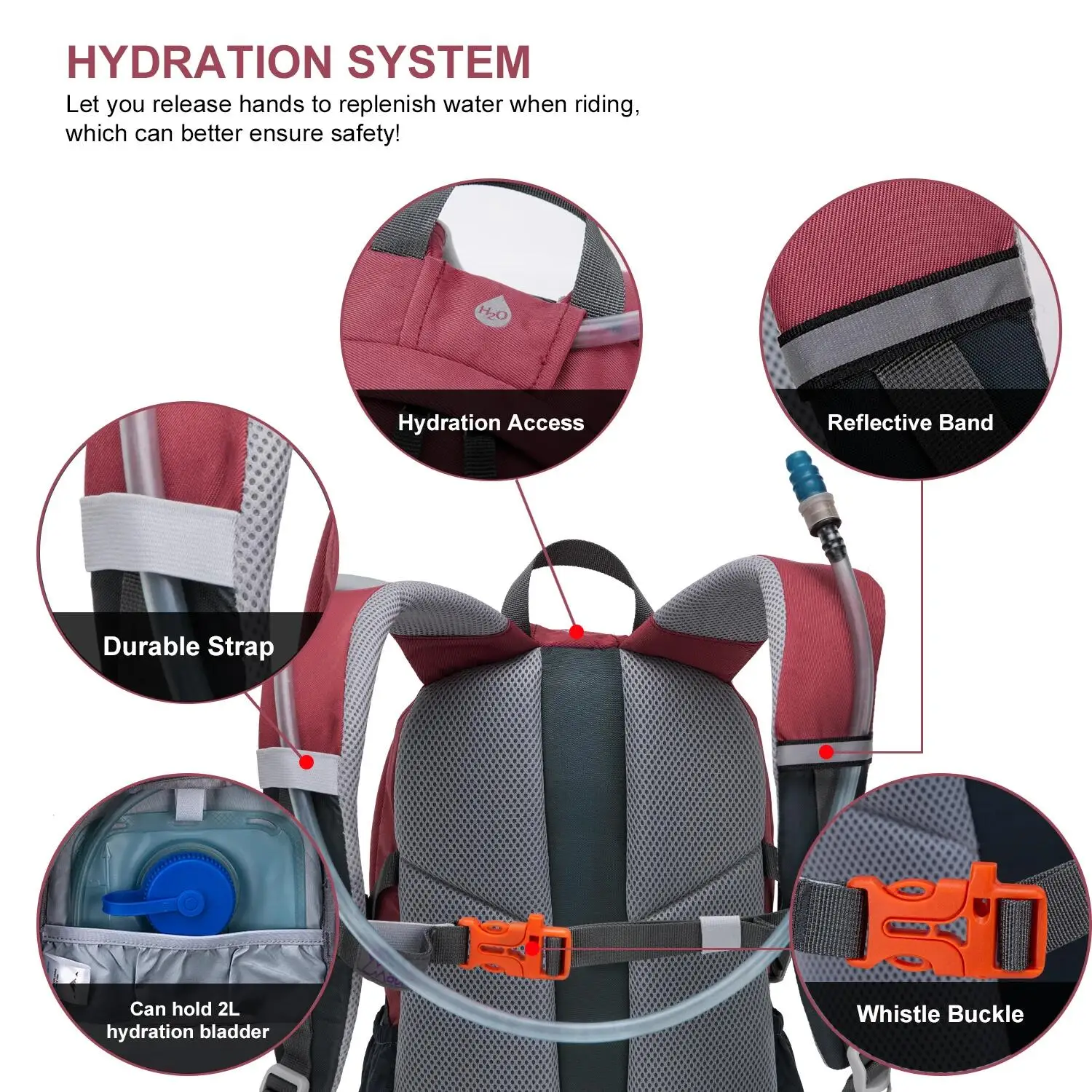 MOUNTAINTOP-17L-Small-Hiking-Backpack-Cycling-Backpack-Hydration-Pack-for-Bicycle-Hiking-Climbing-Outdoor-Sports-3
