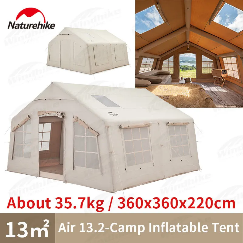 Naturehike-2023-Camping-Air-13-2-Inflatable-Tent-3-4-Persons-Large-Space-600D-Polyester-Luxury