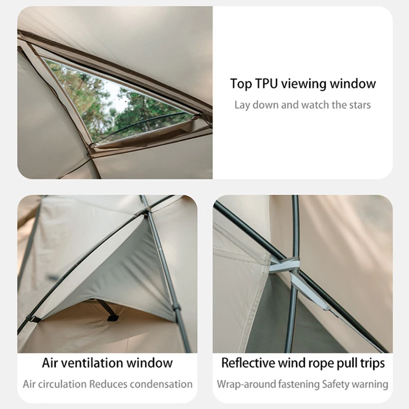 Naturehike-SHAN-DI-Two-Rooms-And-One-Tent-4-6Person-Camping-Large-Space-Tent-Outdoor-Ultralight-3