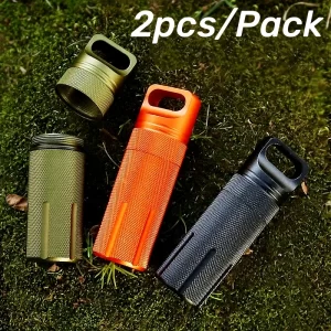 Outdoor Strong CNC Waterproof Emergency First Aid Kits Safety Survival Pill Bottle Aluminium Camping EDC Tank Box for Cigarettes